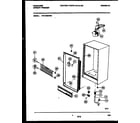 Frigidaire FFU12M4AW4 cabinet parts diagram