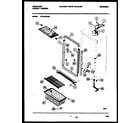 Frigidaire FFU16F6AW5 cabinet parts diagram