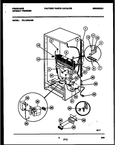 System and automatic defrost parts