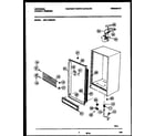Universal/Multiflex (Frigidaire) MFU17M3BW0 cabinet parts diagram
