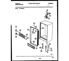 Frigidaire FFU12M4AW5 cabinet parts diagram