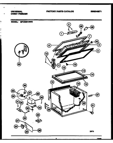 Chest freezer parts