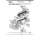 Universal/Multiflex (Frigidaire) MFC25M4BW1 chest freezer parts diagram
