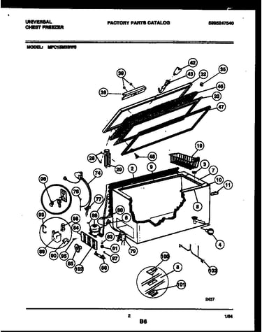 Chest freezer parts
