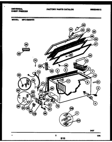 Chest freezer parts