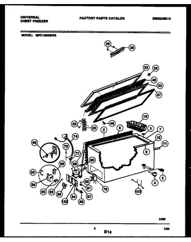 Chest freezer parts
