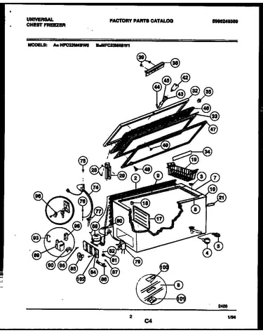 Chest freezer parts