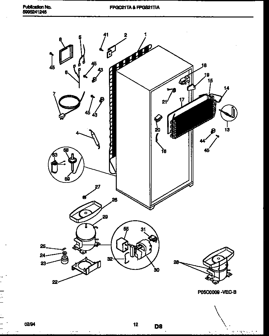 SYSTEM AND AUTOMATIC DEFROST PARTS