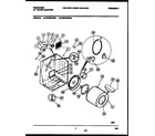 Frigidaire FDE336NBS0 cabinet and component parts diagram
