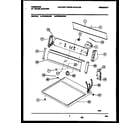 Frigidaire FDE336NBS0 console and control parts diagram