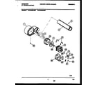 Frigidaire FDE336NBS0 blower and drive parts diagram