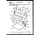 Frigidaire FDE847RBT0 console and control parts diagram