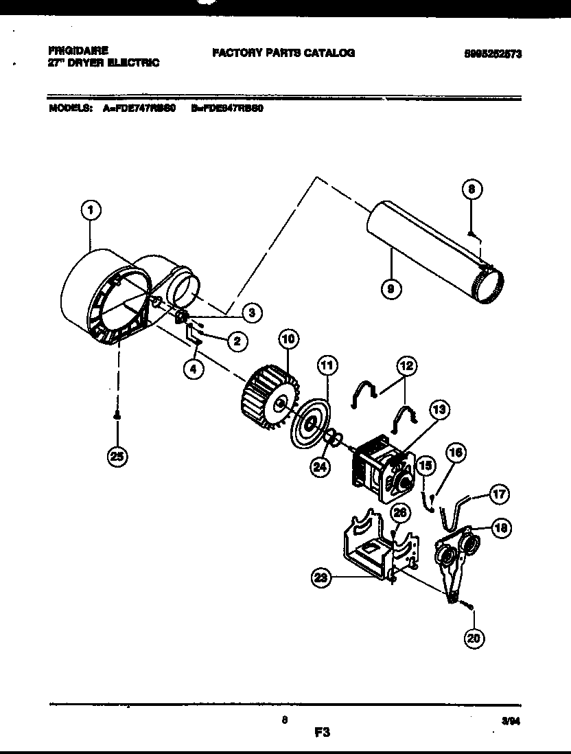 Blower and drive parts