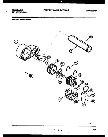 Blower and drive parts