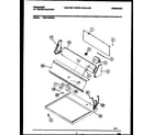 Frigidaire FDE116RBW0 console and control parts diagram