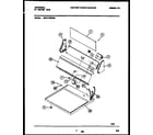 Universal/Multiflex (Frigidaire) MDG116RBW0 console and control parts diagram