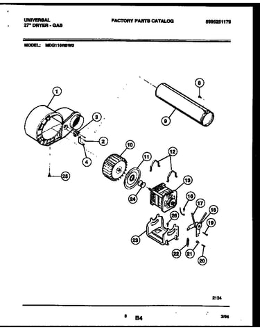 Blower and drive parts