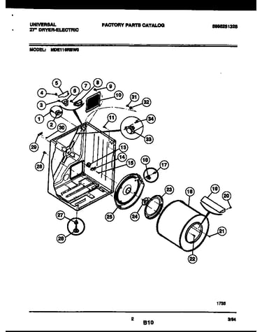 Cabinet and component parts
