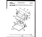 Universal/Multiflex (Frigidaire) MDE116RBW0 console and control parts diagram