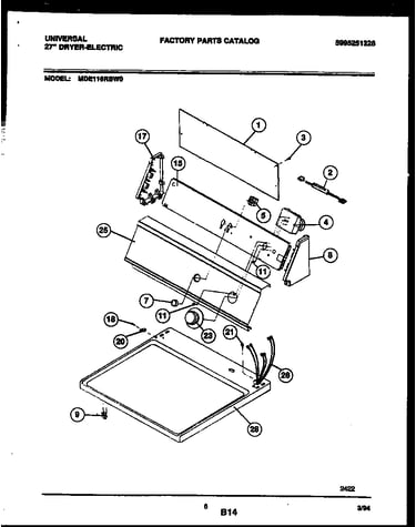 Console and control parts