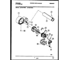 Frigidaire FDG847RBS0 blower and drive parts diagram