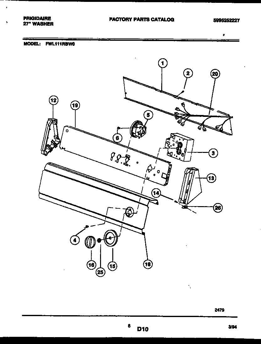Console and control parts