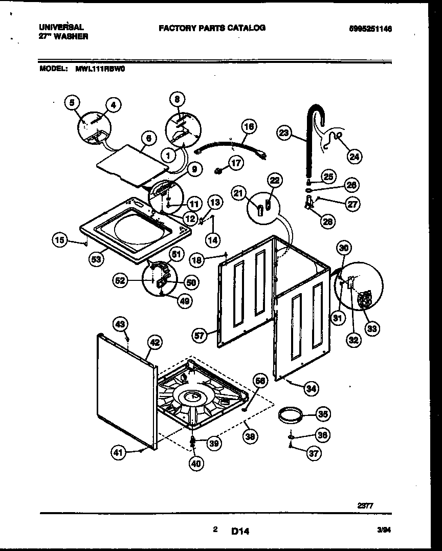 Cabinet and component parts