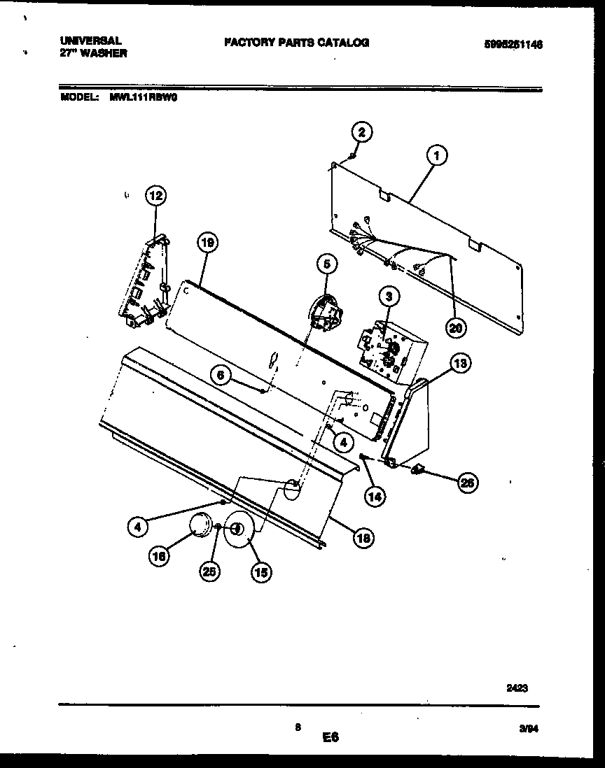 Console and control parts