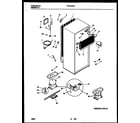 Frigidaire FRT13CRAW0 system and automatic defrost parts diagram