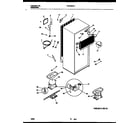 Frigidaire FRT15CRAW1 system and automatic defrost parts diagram