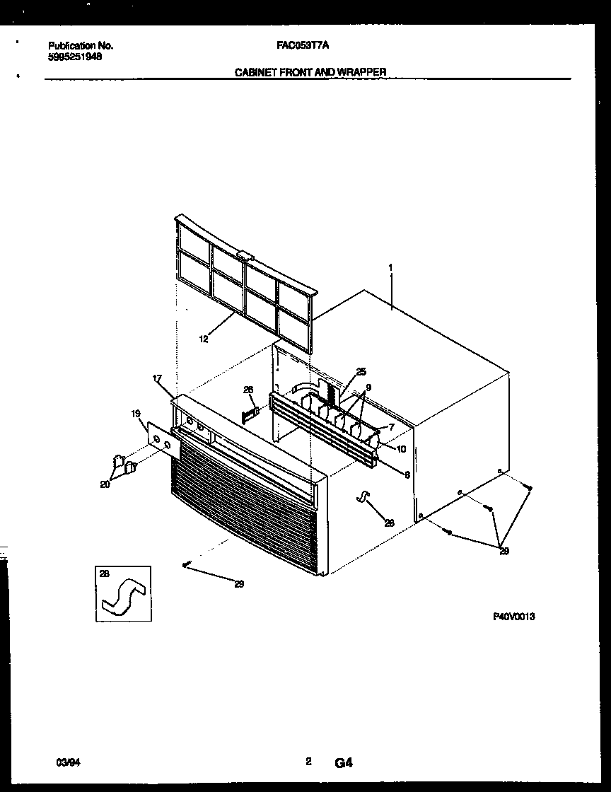 Cabinet front and wrapper