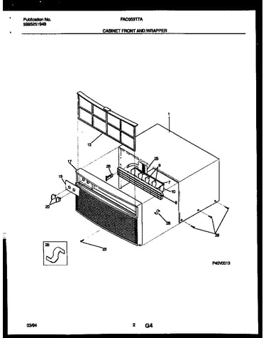 Cabinet front and wrapper