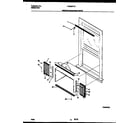 Frigidaire FAC053T7A3 window mounting parts diagram