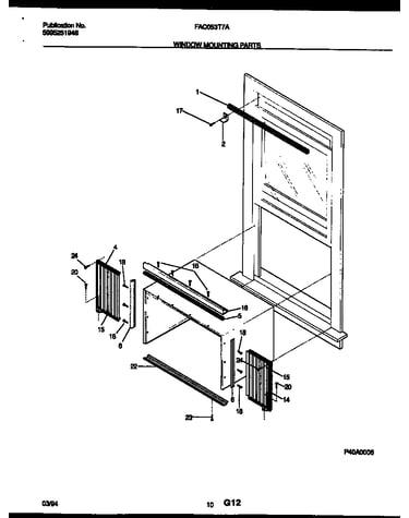 Window mounting parts