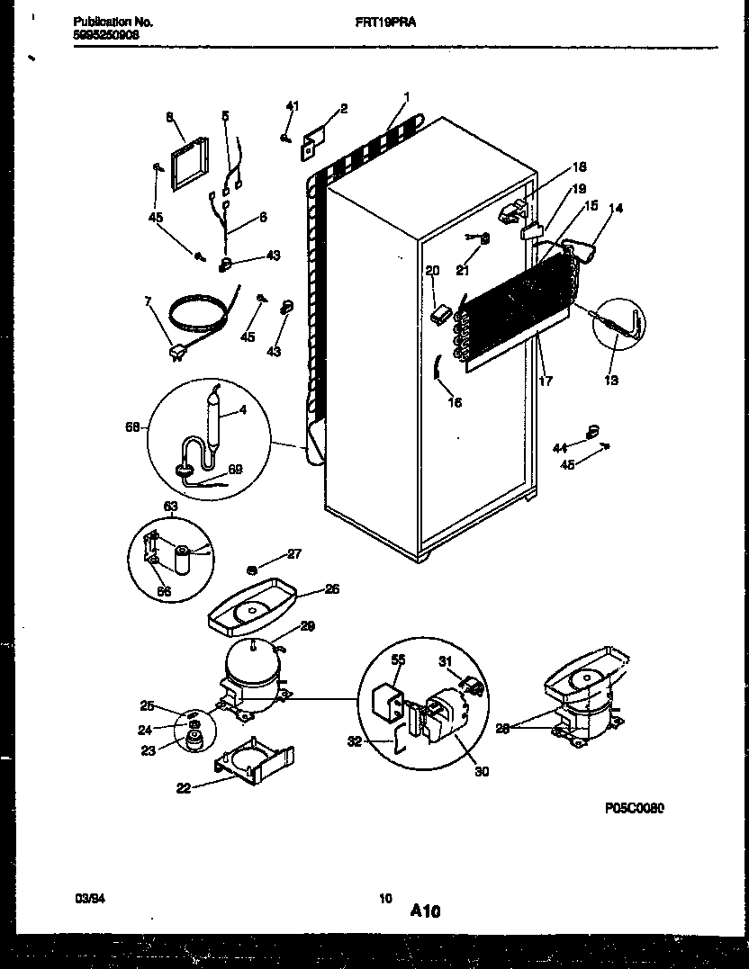 System and automatic defrost parts