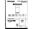Frigidaire FRT18PRAD0 cover diagram