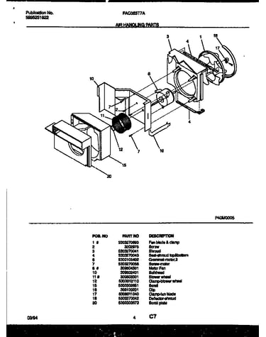 Air handling parts