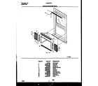 Frigidaire FAC053T7A1 window mounting parts diagram
