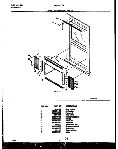 Window mounting parts