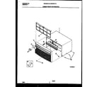 Frigidaire FAC063T7A1 cabinet front and wrapper diagram