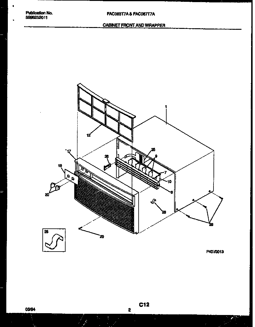 Cabinet front and wrapper