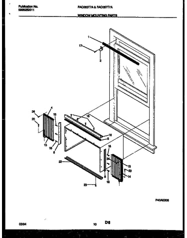 Window mounting parts