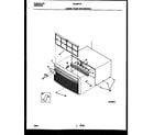 Frigidaire FAC056T7A1 cabinet front and wrapper diagram