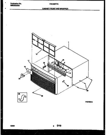 Cabinet front and wrapper