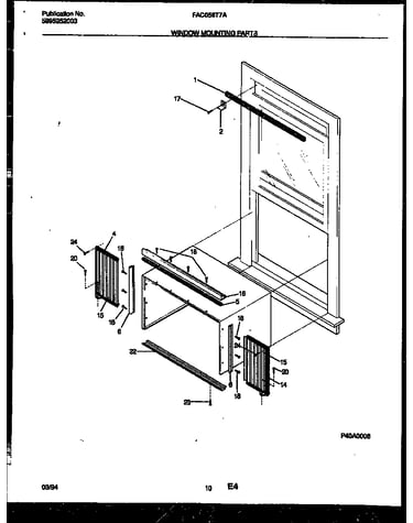 Window mounting parts