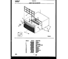 Frigidaire FAC077T7A2 cabinet front and wrapper diagram