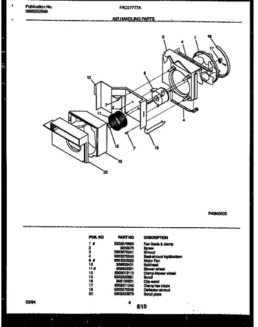 Air handling parts