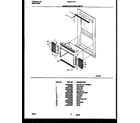 Frigidaire FAC077T7A2 window mounting parts diagram