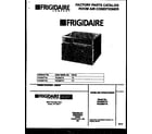 Frigidaire FAC086T7A2 front cover diagram