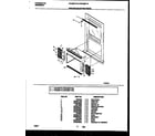 Frigidaire FAC086T7A2 window mounting parts diagram